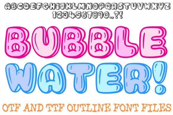 Bubble Water: A Fresh Take on Aquatic Typography