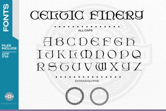 Celtic Finery: A Font Steeped in Myth and Craft