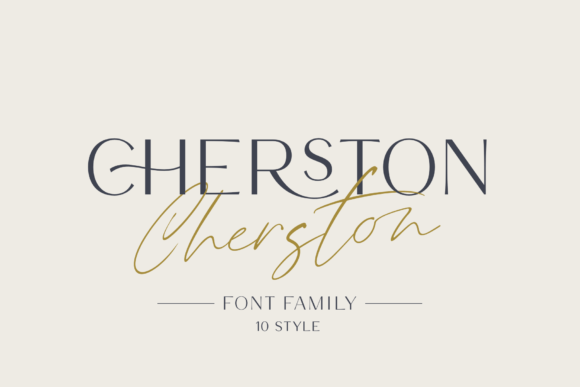 Cherston: The Spectacular Duo Font That Elevates Every Design