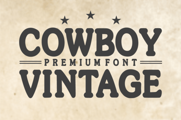 Cowboy Vintage: A Typeface with Rugged Western Spirit