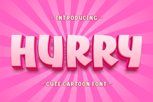 Hurry: The Vibrant Display Font for Bold, Modern Designs