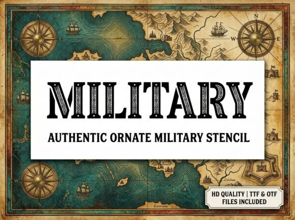 Military: Command Instant Authority with This Typeface