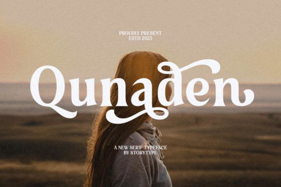 Qunaden: A Modern Display Typeface for Luxury Branding