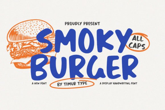 Smoky Burger: Capturing Casual Charm in Every Letter