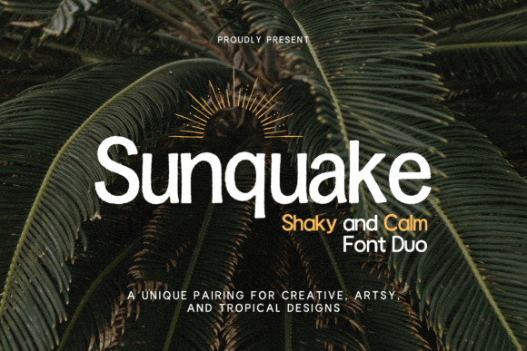 Sunquake Font Duo: Bold Display and Calm Sans Serif