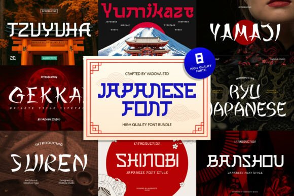 The Japanese Style Font Bundle: Bold Design with Cultural Depth