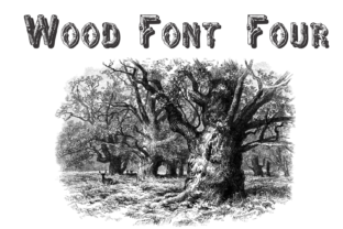 Wood Font Four: A Typeface with Natural Character